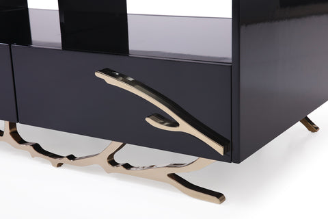 Modrest Legend Modern Black & Gold Coffee Table Model VGVCCT8111-BLK