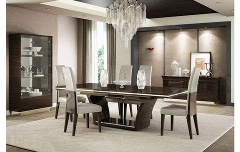 D832 High Gloss Wenge Dining Table with 6 ChairModel:  D832-SET-WENGE