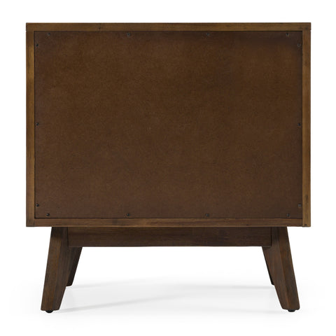 Modrest Daisy Mid Century Dark Acacia Nightstand Model VGWDKYOTO-NS