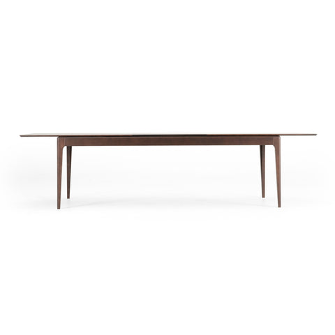 Modrest Dallas Mid Century Modern Brown Oak Extendable Dining Table Model VGME-121256-DT