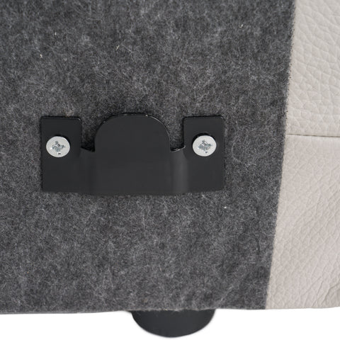 Lamod Italia Dalton Modern Italian Light Grey Leather Sectional & Recliners Model VGDTDALTON-GREY-SECT