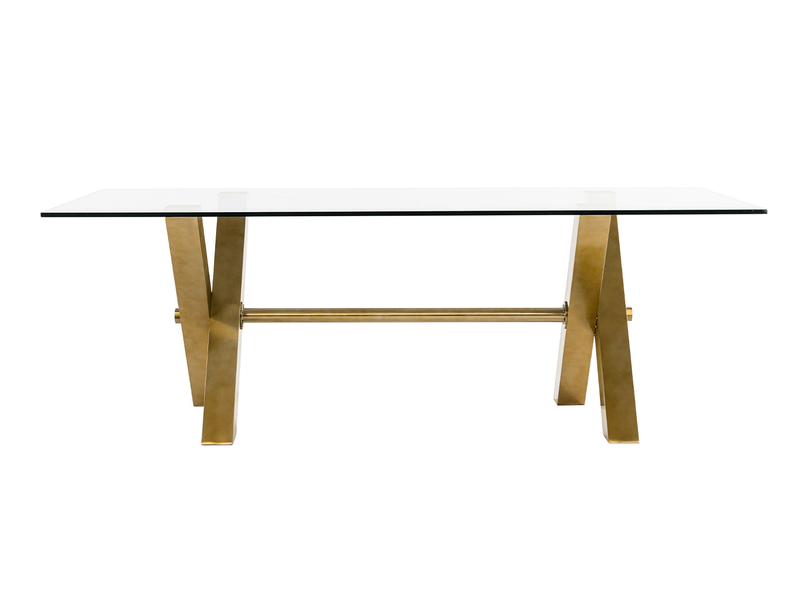 Modrest Dandy Modern Golden & 15Mm Glass Dining Table Model VGGMDT-1305-DT-15MM