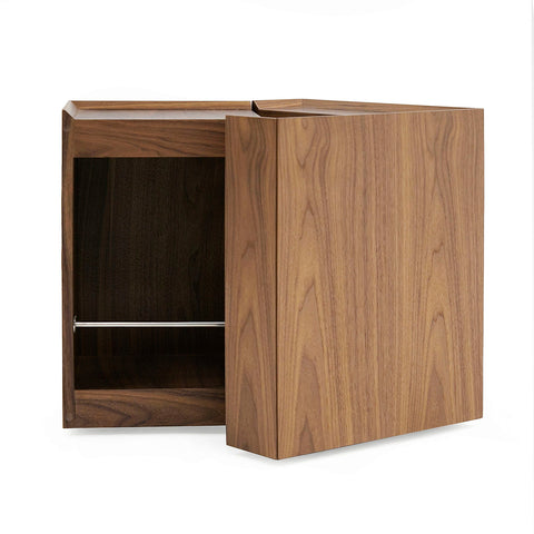 Modrest Delight Modern Walnut End Table Model VGWCP205B-WAL-ET