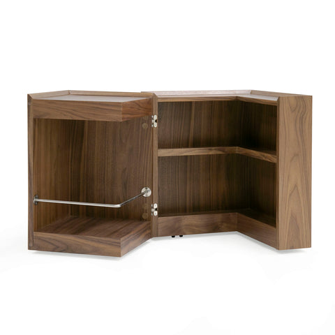 Modrest Delight Modern Walnut End Table Model VGWCP205B-WAL-ET