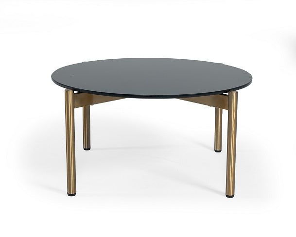 Modrest Denzel Black Marble & Gold Coffee Table Model VGGMM-ET-1581-BLK-CT