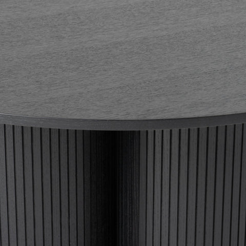 Modrest Depew Mid Century Modern Black Oak Round Dining Table Model VGDWJ3646-1-BLK