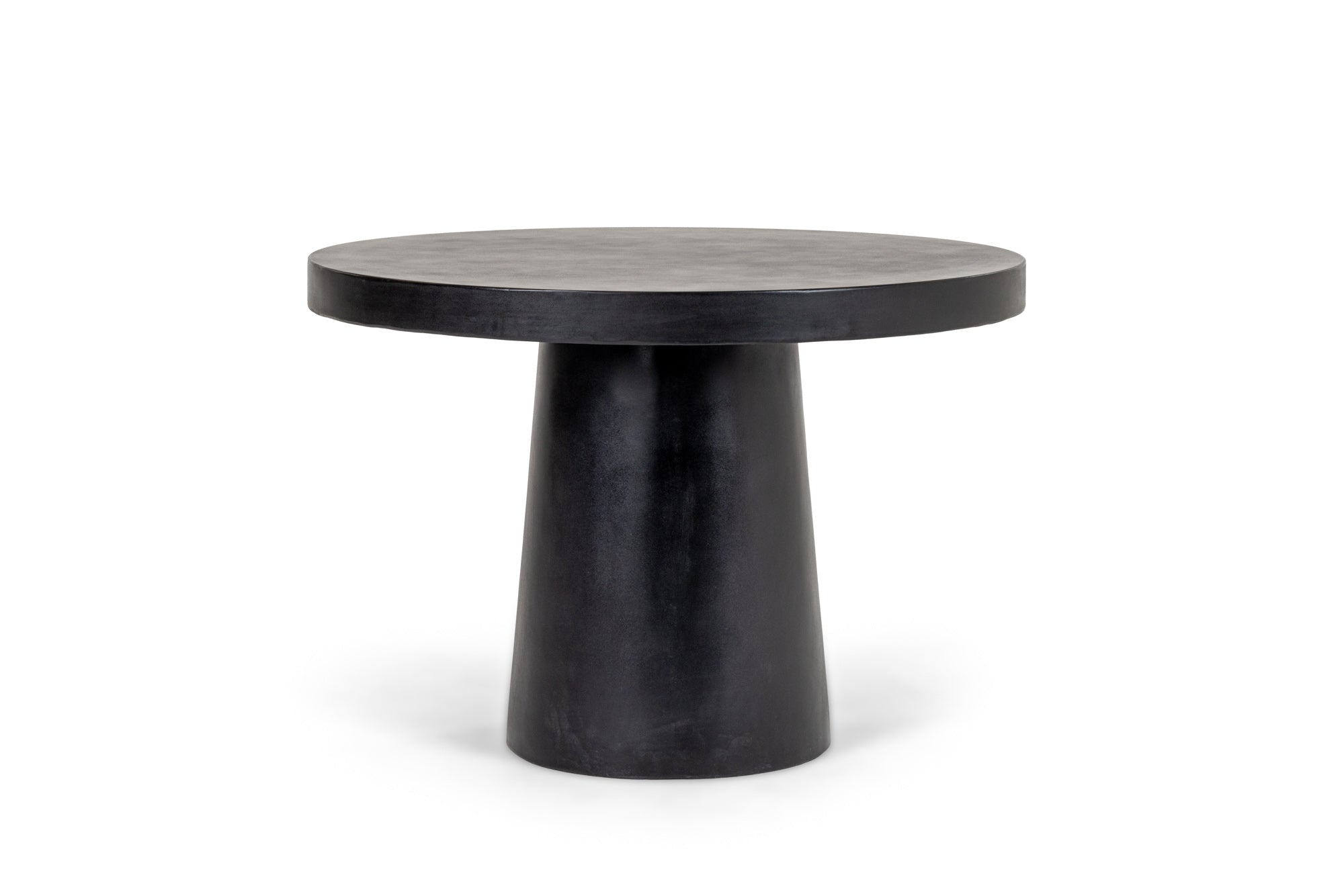 Modrest Desoto Modern Black Concrete Round Dining Table Model VGGR-630510-BLK