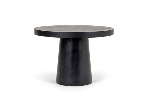 Modrest Desoto Modern Black Concrete Round Dining Table Model VGGR-630510-BLK