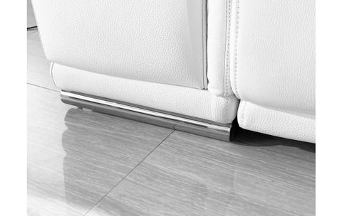 9762 DivanItalia White 10-Piece Sectional – Top Grain Italian Leather with 4 Power Recliners and 2 ConsolesModel:  9762-WHITE-10PC-4PWR-U-SECTIONAL-GROUP