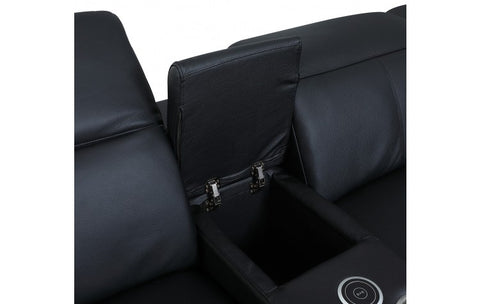 9762 DivanItalia Black 12-Piece Sectional – Top Grain Italian Leather with 4 Power Recliners and 4 ConsolesModel:  9762-BLACK-12PC-4PWR-U-SECTIONAL-GROUP