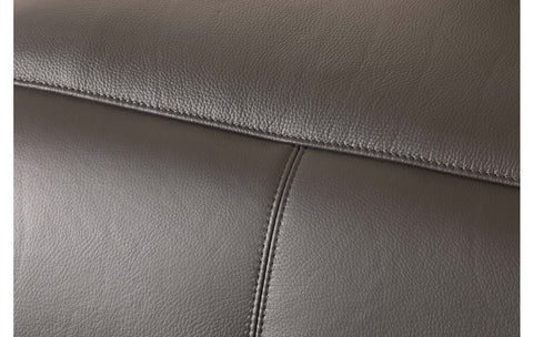 9762 DivanItalia Dark Grey Top Grain Italian Leather Power Reclining Sofa with Dual ReclinersModel:  9762-DK-GREY-3.2-S-HT