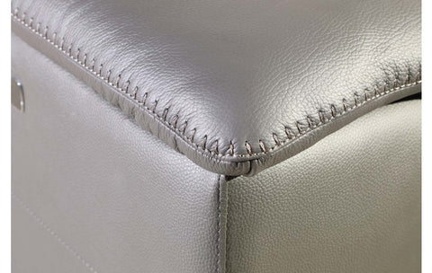 9762 DivanItalia Dark Grey Top Grain Italian Leather Modular LoveseatModel:  9762-DK-GREY-2.2-HT