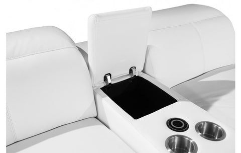9762 DivanItalia White 8-Piece Sectional – Top Grain Italian Leather with 2 Power Recliners and 2 ConsolesModel:  9762-WHITE-8PC-2PWR-U-SECTIONAL-GROUP