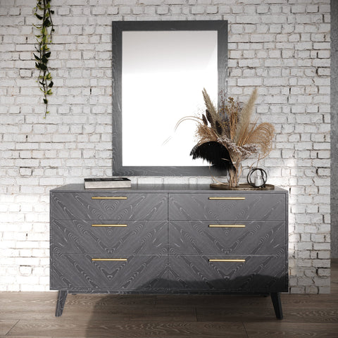 Modrest Diana Queen Modern Grey Ash Bedroom Set Model VGMABR-132-SET-Q