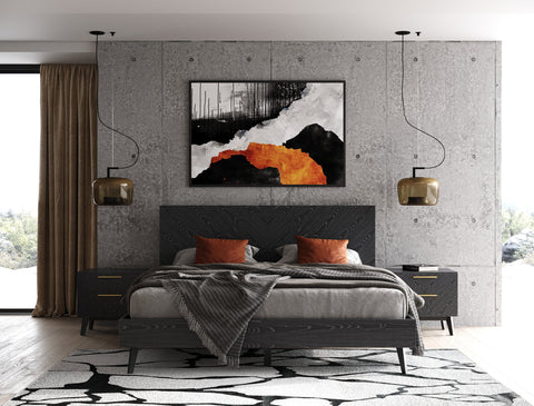 Modrest Diana Queen Modern Grey Ash Bedroom Set Model VGMABR-132-SET-Q