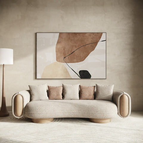 Divani Casa Raywood Modern Multicolered Boucle Fabric & Ash Sofa Model VGCS-SF-24107-SOFA