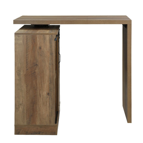 ACME Quillon Rustic Oak Finish Quillon Bar Table Model DN00153