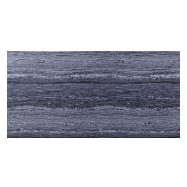 ACME Cambrie Faux Marble Top & Mirrored Silver Finish Cambrie Dining Table Model DN00221