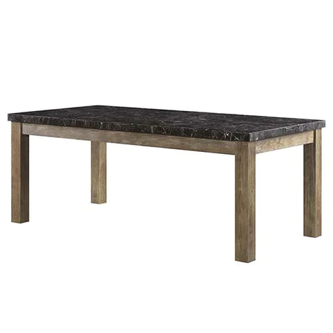 Charnell Marble & Oak Finish Dining Table Model DN00553 By ACME Furniture