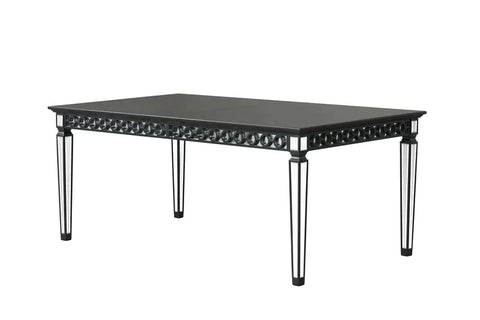 Varian II BLACK & Sliver FINISH Dining Table Model DN00590 By ACME Furniture