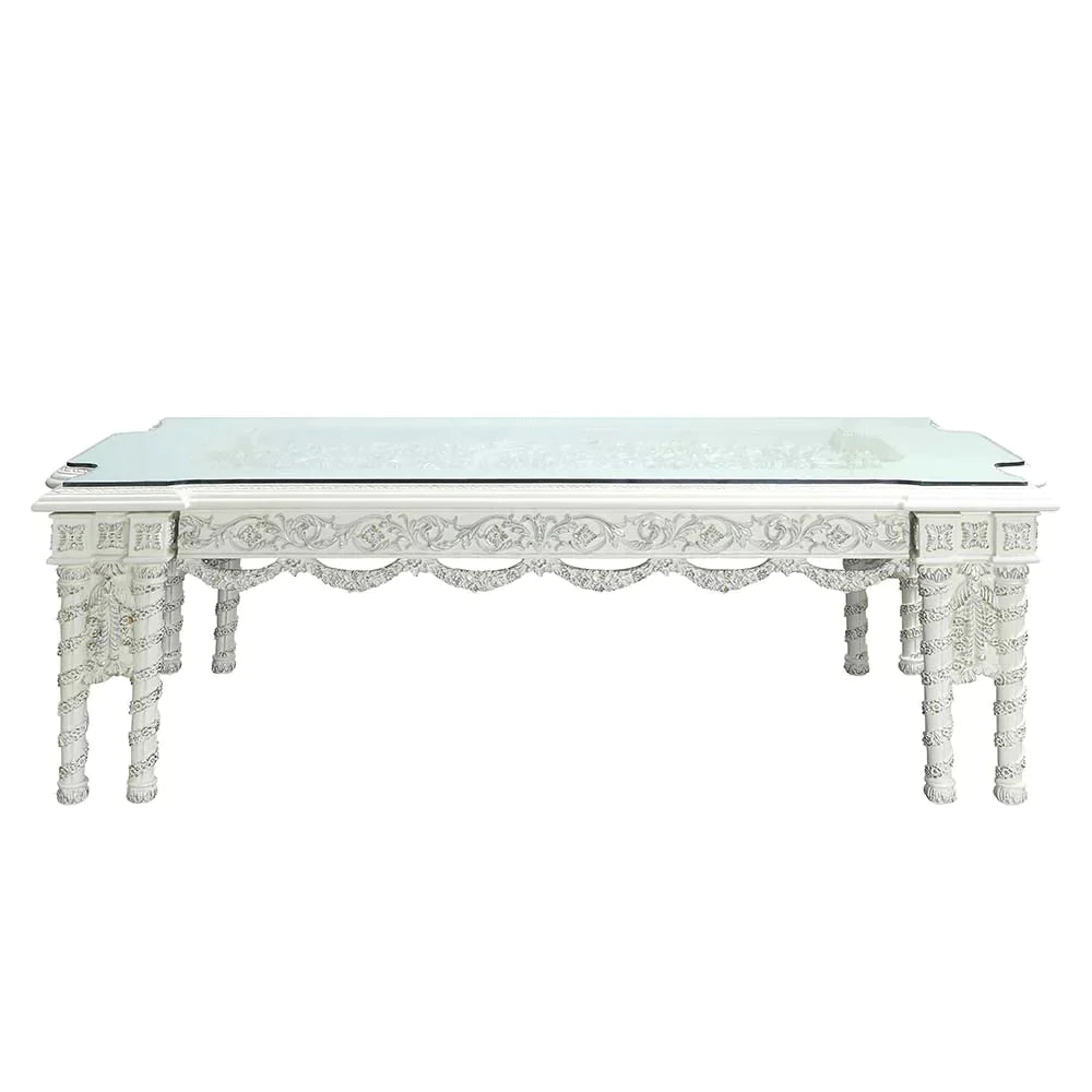 Vanaheim Antique White Finish Dining Table Model DN00678 By ACME Furniture