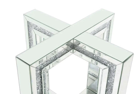 Noralie Mirrored & Faux Diamonds Dining Table Model DN00715 By ACME Furniture