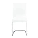 Palton White PU & Chrome Finish Side Chair Model DN00733 By ACME Furniture