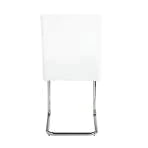 Palton White PU & Chrome Finish Side Chair Model DN00733 By ACME Furniture