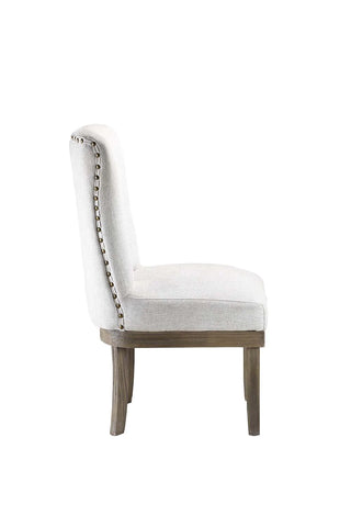 Landon Gray Linen Side Chair Model DN00951 By ACME Furniture