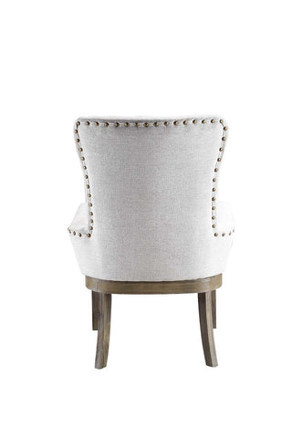 ACME Landon Gray Linen & Salvage Gray Finish Landon Dining Chair Model DN00952