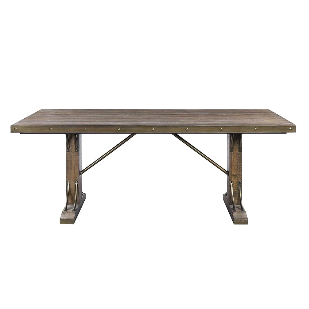 Raphaela Weathered Cherry Finish Dining Table Model DN00980 By ACME Furniture