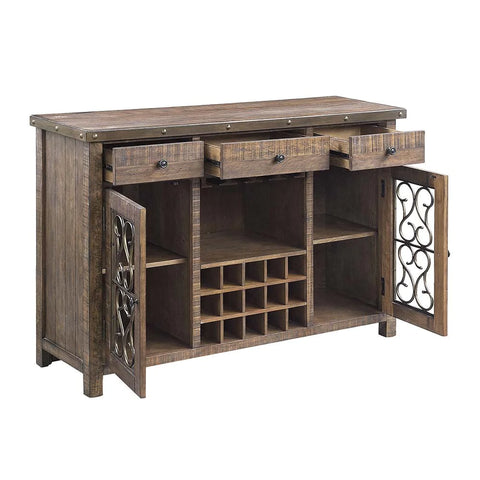 Raphaela Weathered Cherry Finish Server Model DN00983 By ACME Furniture