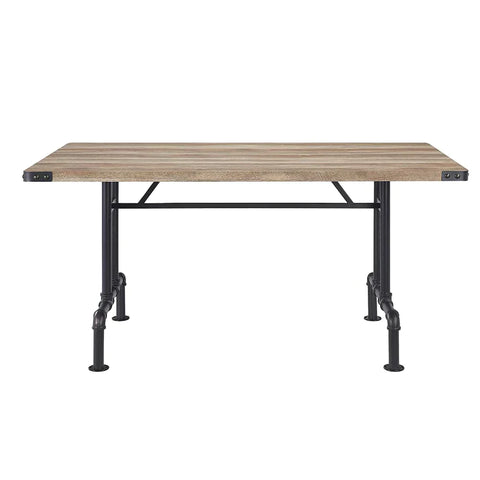 Edina Oak & Sandy Black Finish Dining Table Model DN01057 By ACME Furniture