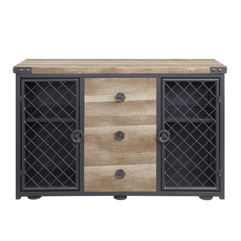 Edina Oak & Sandy Black Finish Server Model DN01059 By ACME Furniture