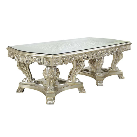 Sorina Antique Gold Finish Dining Table Model DN01208 By ACME Furniture