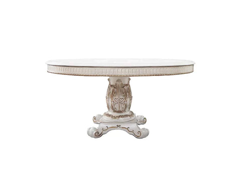 Vendome Antique Pearl Finish Dining Table Model DN01222 By ACME Furniture