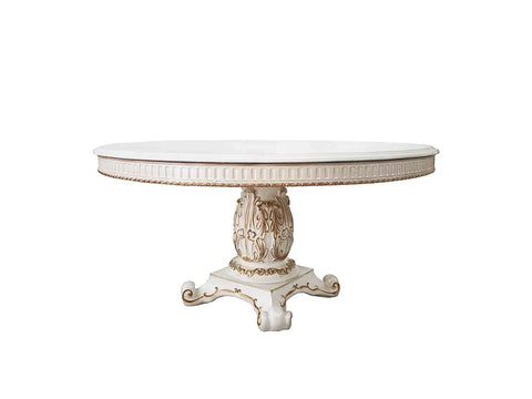 Vendome Antique Pearl Finish Dining Table Model DN01222 By ACME Furniture