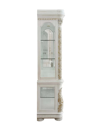 Vendom Antique Pearl Finish Curio Model DN01223 By ACME Furniture