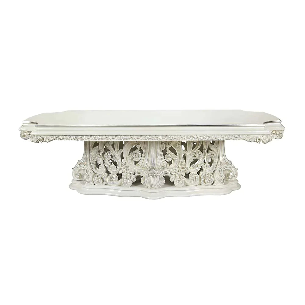 Adara Antique White Finish Dining Table Model DN01229 By ACME Furniture