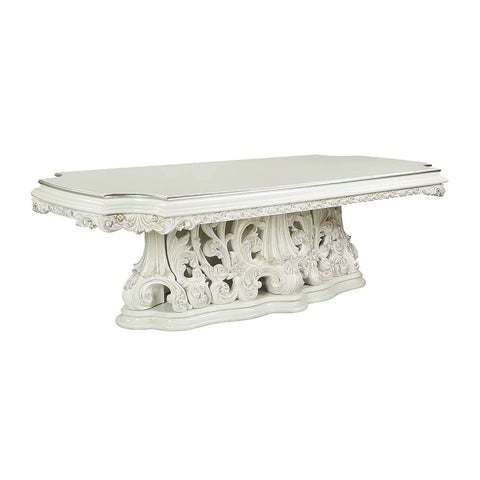 Adara Antique White Finish Dining Table Model DN01229 By ACME Furniture