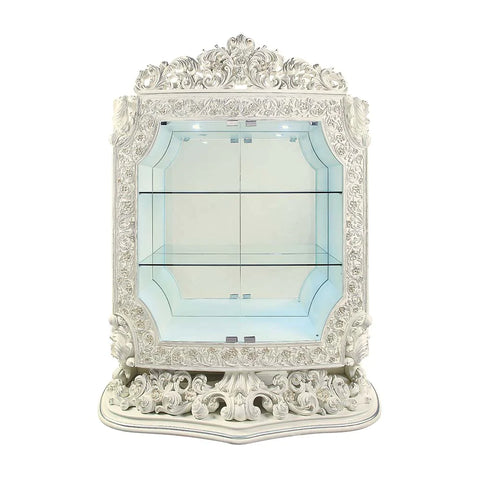 Adara Antique White Finish Curio Model DN01232 By ACME Furniture