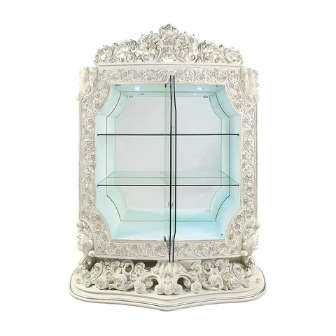 Adara Antique White Finish Curio Model DN01232 By ACME Furniture