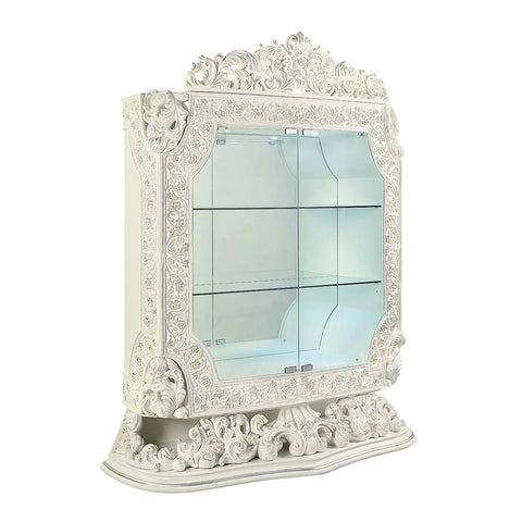 Adara Antique White Finish Curio Model DN01232 By ACME Furniture