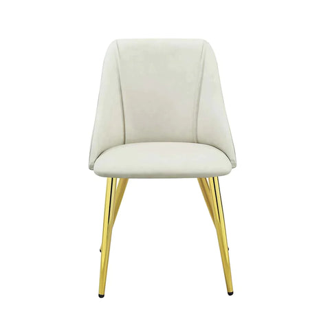 Gaines White PU Side Chair Model DN01259 By ACME Furniture