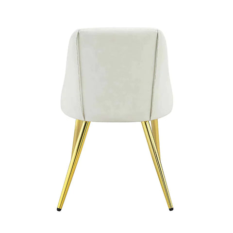 Gaines White PU Side Chair Model DN01259 By ACME Furniture