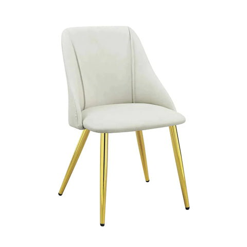 Gaines White PU Side Chair Model DN01259 By ACME Furniture