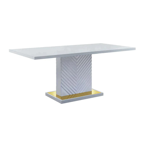 Gaines Gray High Gloss Finish Dining Table Model DN01261 By ACME Furniture
