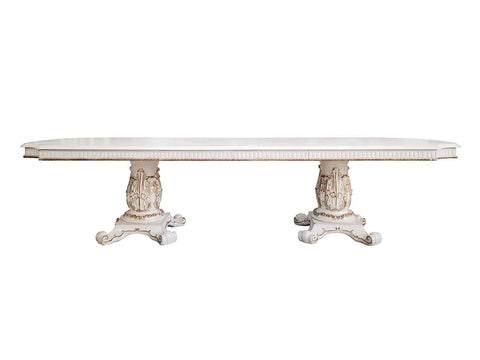 Vendome Antique Pearl Finish Dining Table Model DN01346 By ACME Furniture