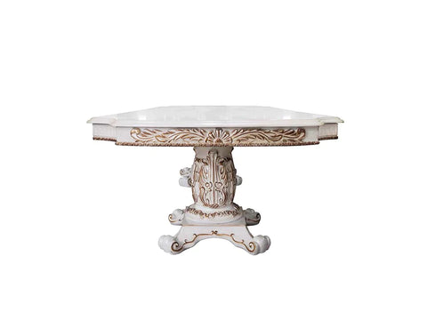 Vendome Antique Pearl Finish Dining Table Model DN01346 By ACME Furniture