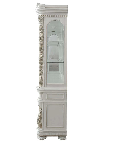 Vendom Antique Pearl Finish Hutch & Buffet Model DN01350 By ACME Furniture